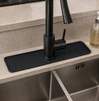 Cozy Haven Black Silicone Sink Splash Guard styled kitchen view 3