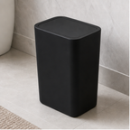 Cozy Haven Slim Press Lid Bathroom Trash Can - 10L - black 1-pack 10L trash can bathroom lifestyle