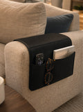 Cozy Haven Black Sofa Armrest Organizer lifestyle image 1 for Black Armrest Organizer - 1 Piece