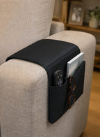 Cozy Haven Black Sofa Armrest Organizer organized storage view 2