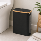 Cozy Haven Covered Toilet Paper Storage Basket styled bathroom view 3