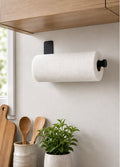 Cozy Haven Black Wall-Mounted Paper Towel Holder lifestyle image 1