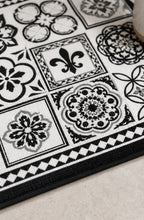 Cozy Haven Black and White Coffee Maker Drying Mat styled kitchen view 3