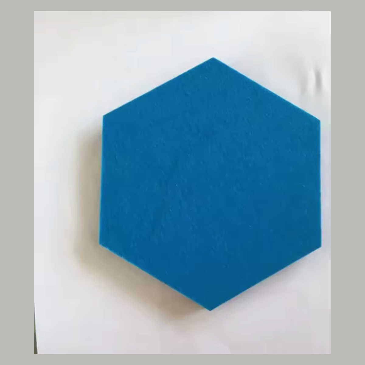 Cozy Haven 3D Geometric Hexagon Wall Stickers - Removable Felt Decorative Room Decor supplier exact visual Blue