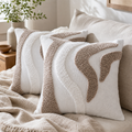 Cozy Haven Boho Wave Tufted Pillow Cover - Boho Wave Tufted Pillow Cover
