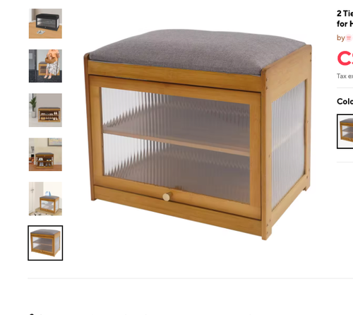 Cozy Haven truthful variant reference for Cozy Haven 2-Tier Narrow Shoe Rack Bench - Brown