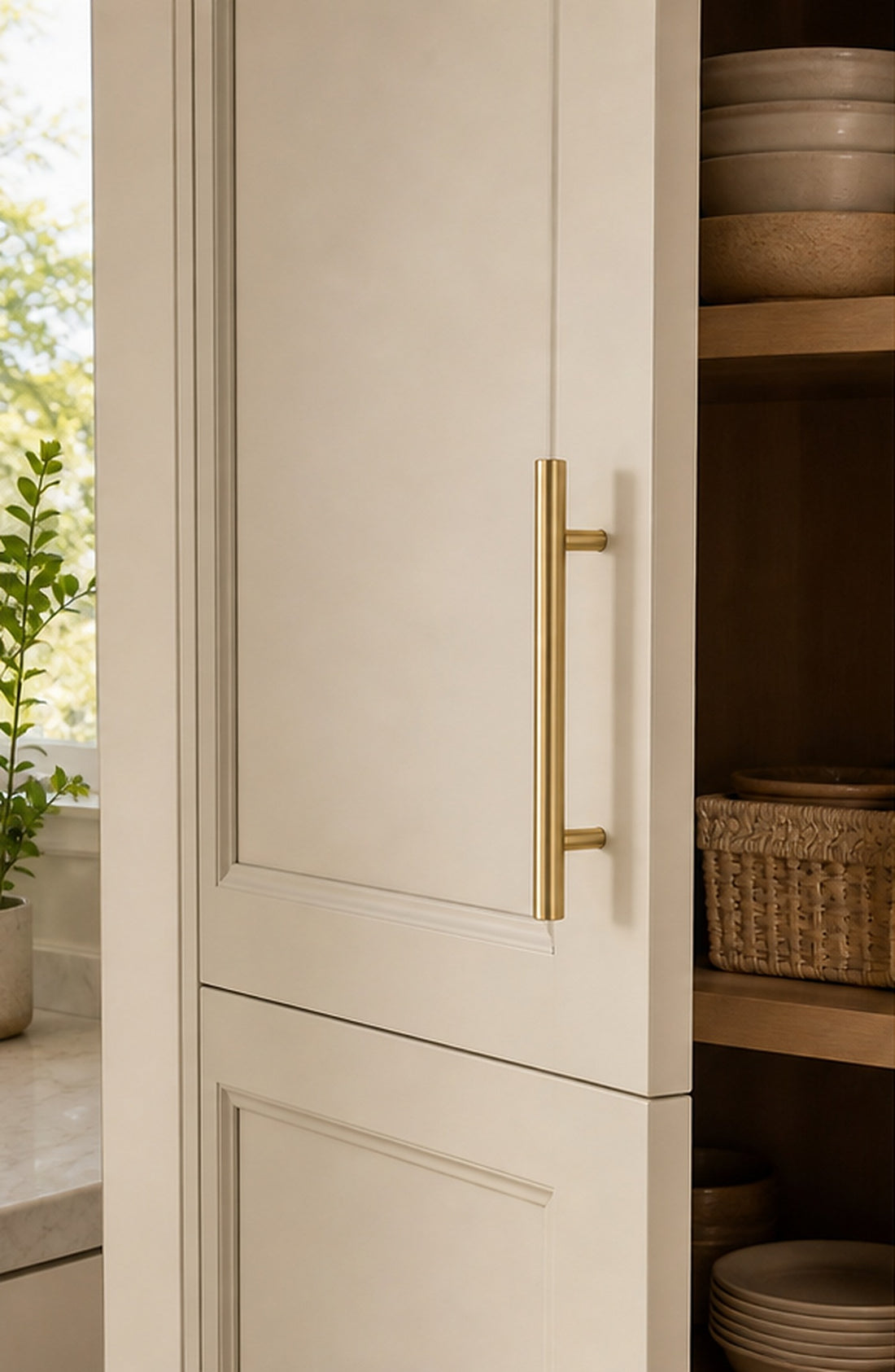 Brushed Gold Cabinet Pull - 128 mm