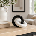 Cozy Haven Ceramic Knot Sculpture Accent - Small size lifestyle image