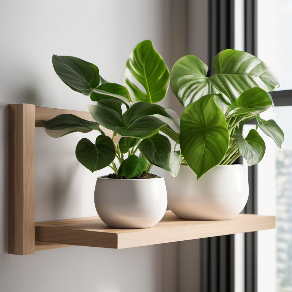 Ceramic Planter Set with Drainage - 3 Piece Modern Indoor Plant Pots | Home & Office Decor