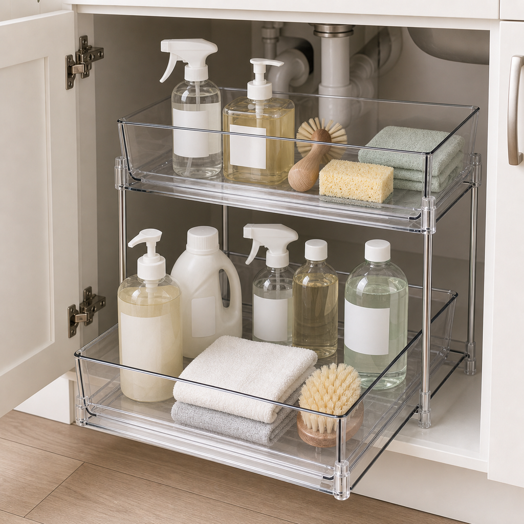 Cozy Haven Clear Under Sink Organizer lifestyle image 5