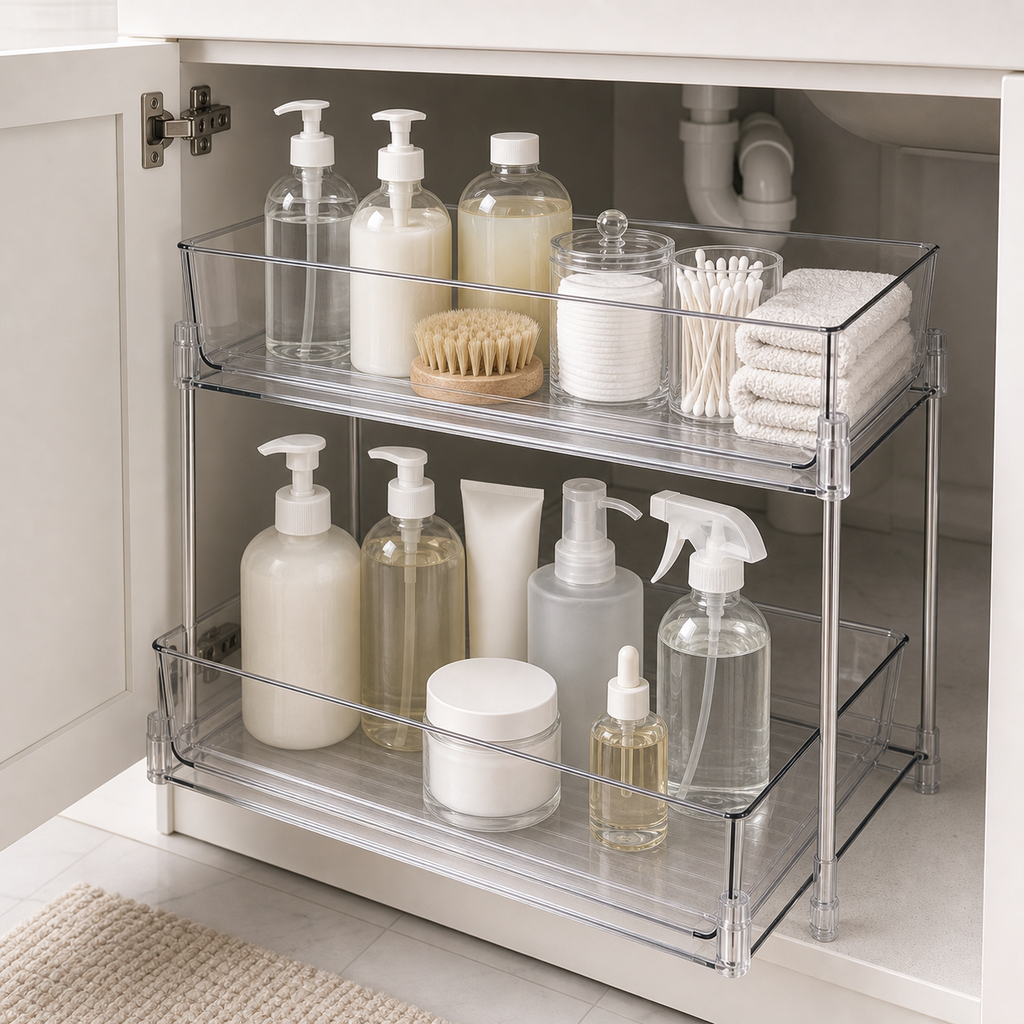Cozy Haven Clear Under Sink Organizer lifestyle image 6