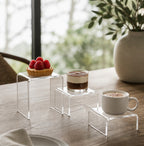 Cozy Haven Clear Acrylic U-Shaped Display Stand Set styled home view 3