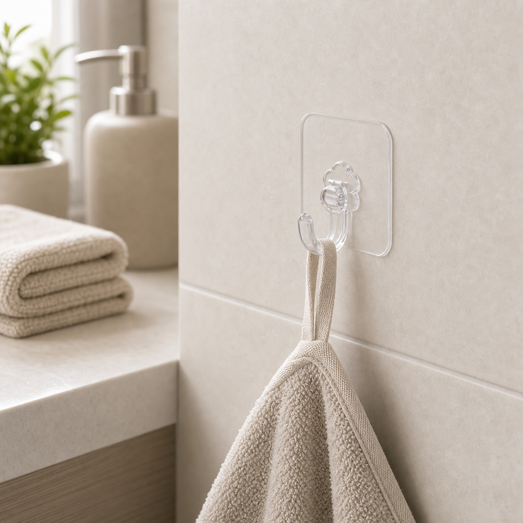 Cozy Haven Clear Adhesive Utility Hooks