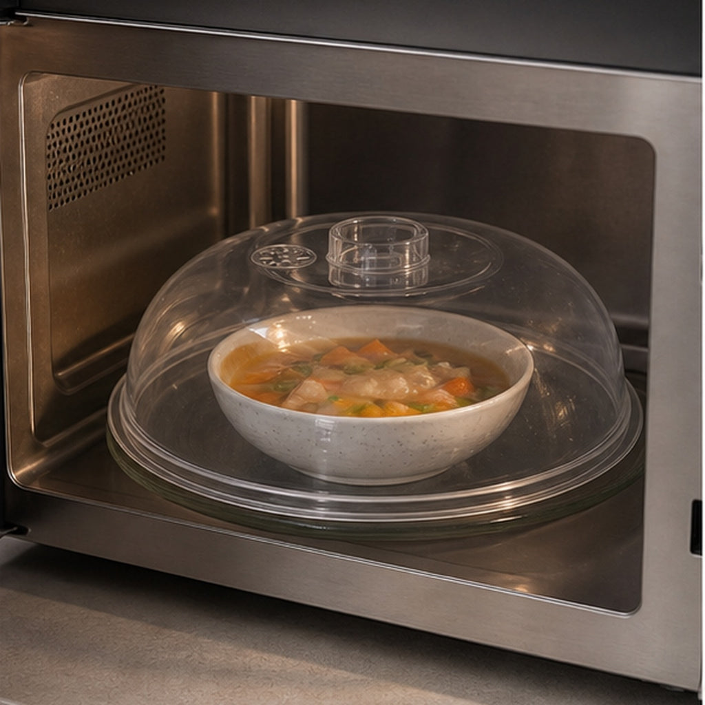 Cozy Haven Clear Microwave Splatter Cover lifestyle image 2
