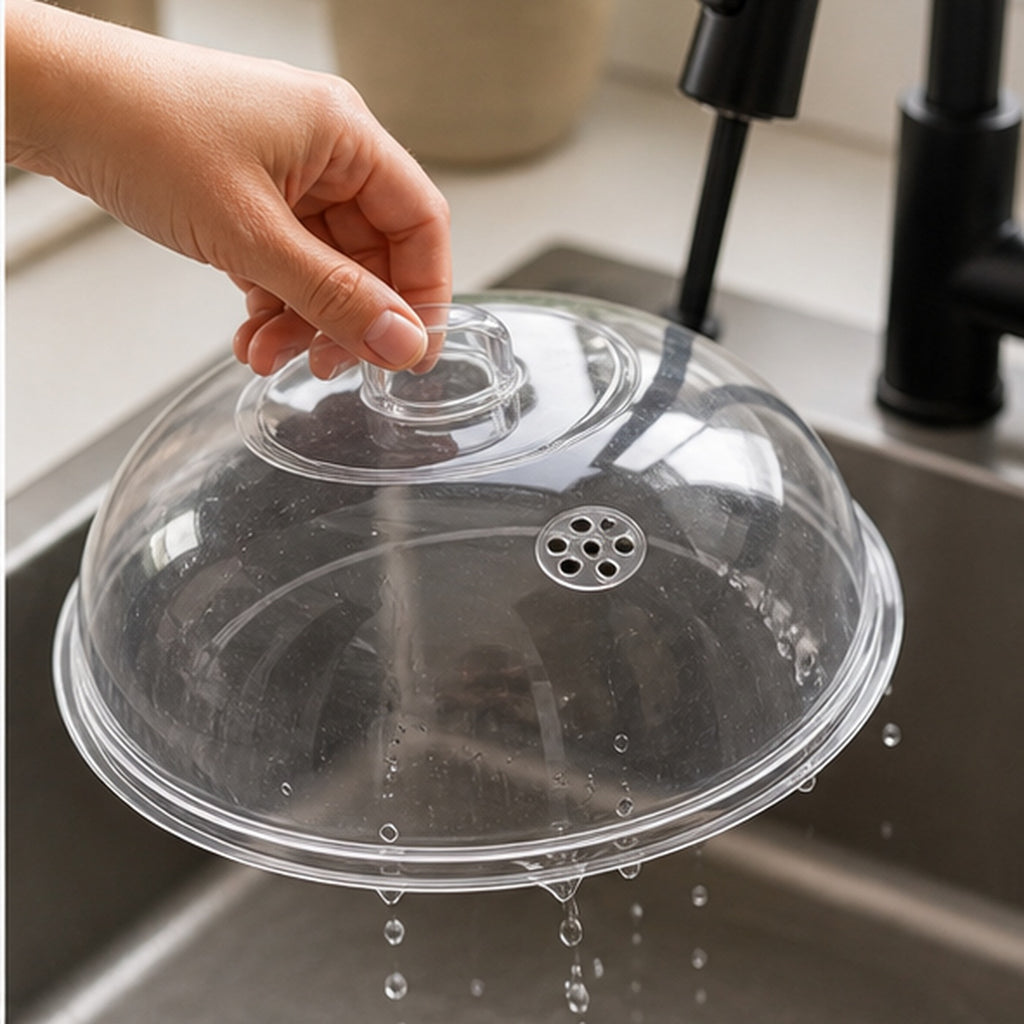 Cozy Haven Clear Microwave Splatter Cover lifestyle image 3