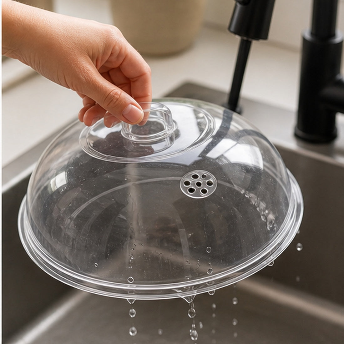 Cozy Haven Clear Microwave Splatter Cover