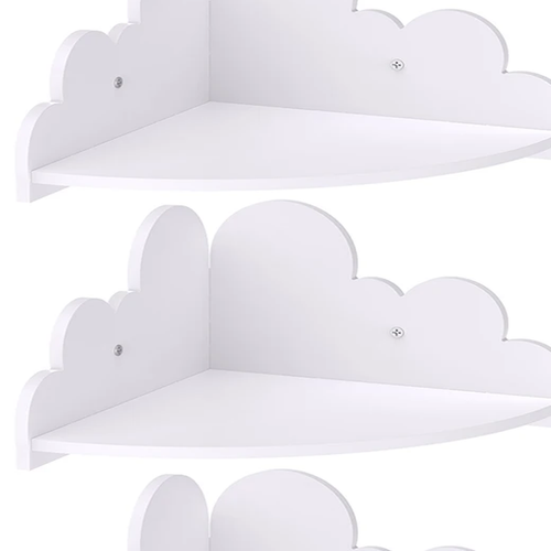 Cozy Haven truthful variant reference for Cozy Haven 3-Piece Cloud Corner Wall Shelf Set - White 3-Piece Set
