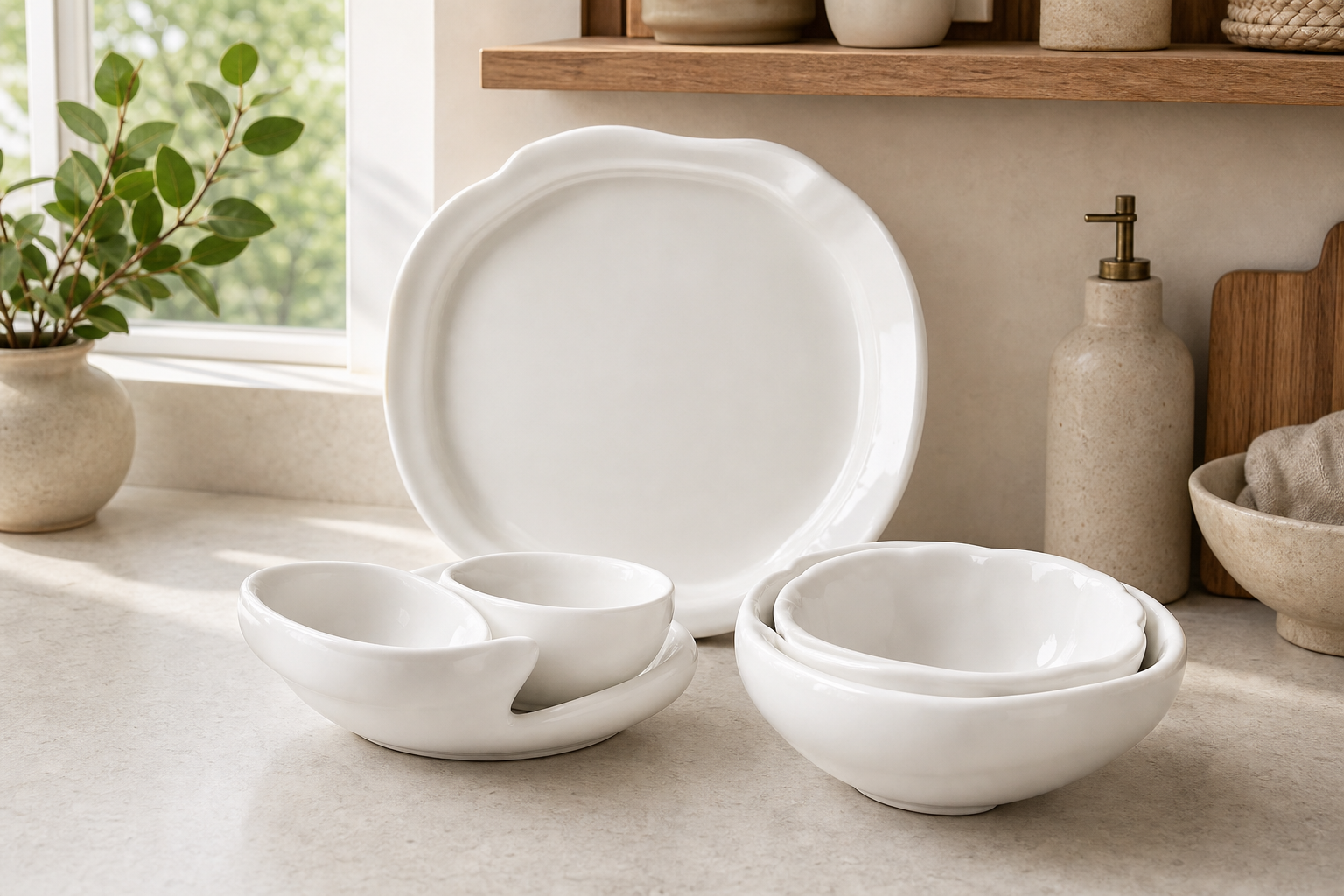 Cozy Haven Cloud Decorative Tray Set lifestyle image 1