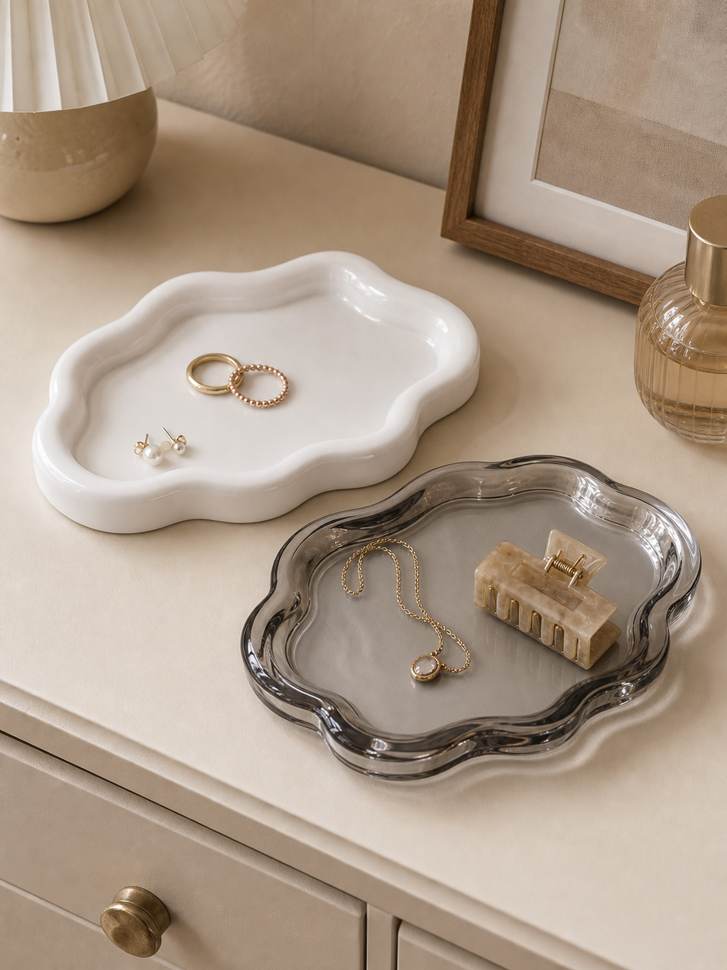 Cozy Haven Cloud Decorative Tray Set lifestyle image 6