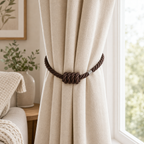 Cozy Haven Magnetic Curtain Tieback - 49 cm - Coffee - 49 cm
