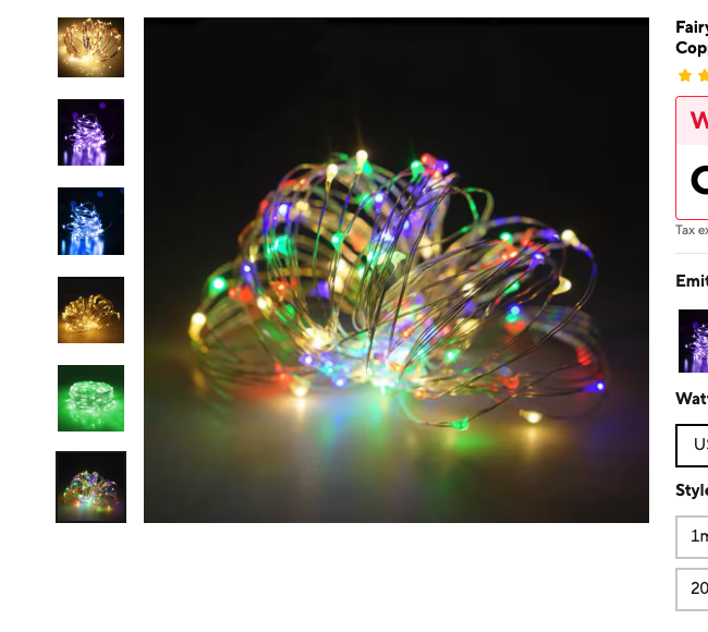 Cozy Haven Copper Wire Fairy String Lights - 33 Foot 100 LED Battery Operated Warm White - Bedroom supplier reference colorful
