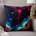 Cozy Haven Constellation Galaxy Cushion Cover styled textile view 3