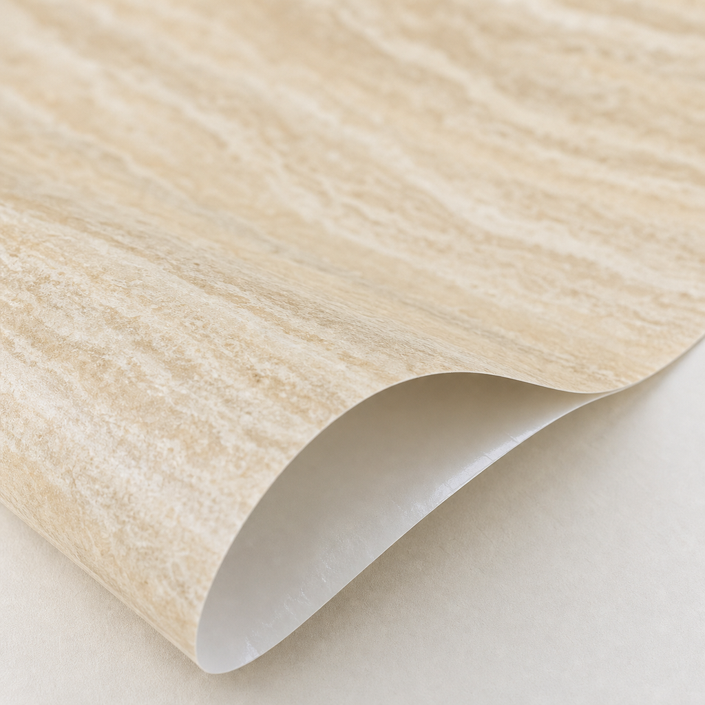 Stone-Look Peel-and-Stick Wall Panel (300 × 40 cm Roll) - material adhesive detail
