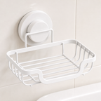 Suction Cup Soap Holder - white empty suction holder