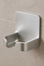 Cozy Haven Aluminum Hair Dryer Wall Holder styled bathroom view 2