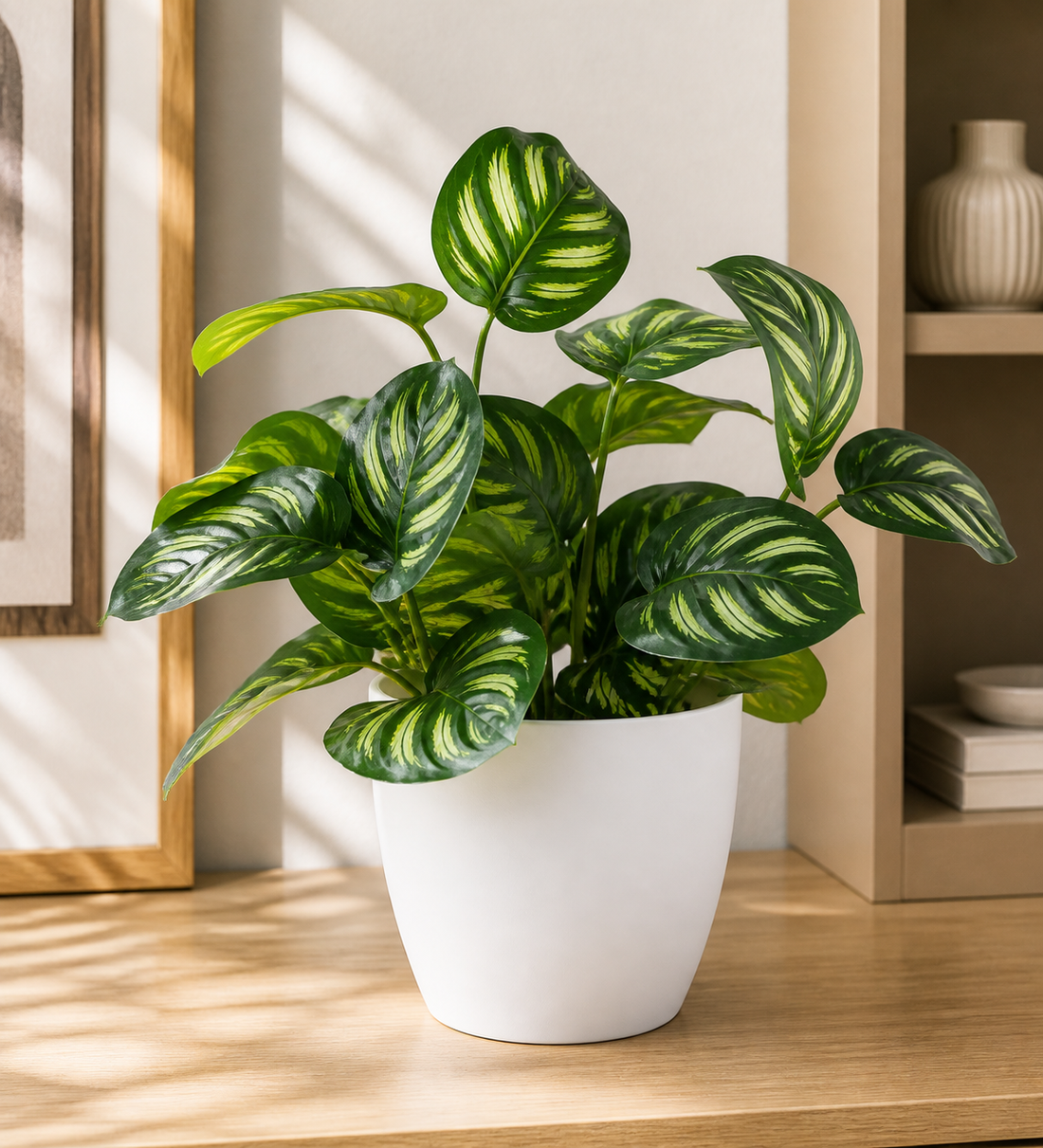 Artificial Potted Plant - White Pot