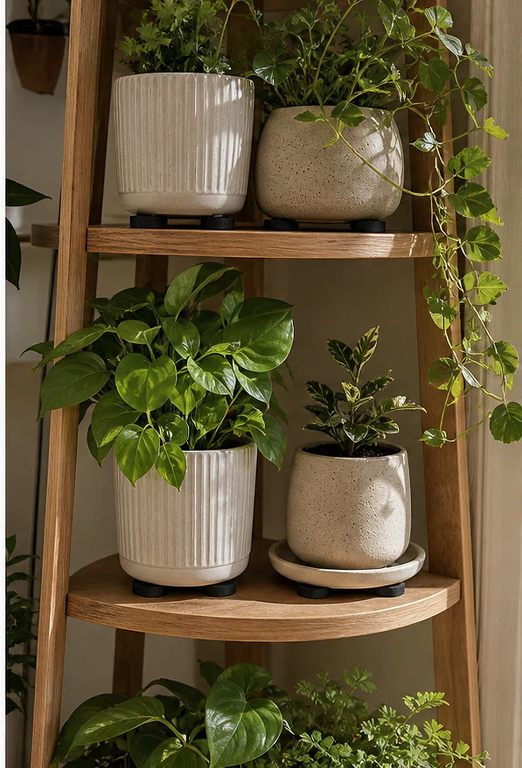 Cozy Haven Black Plant Pot Feet - 40 Piece Set lifestyle image 3