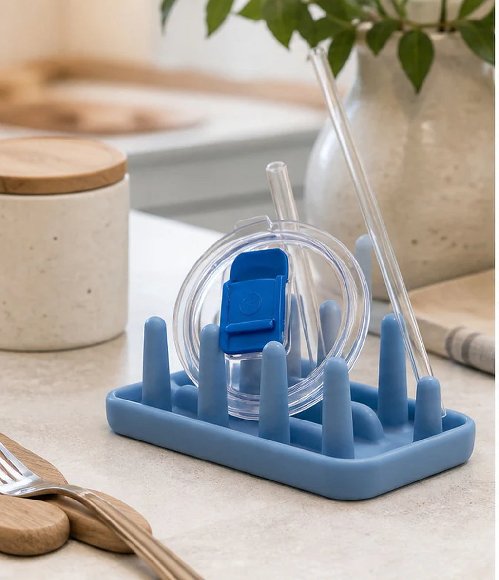 Cozy Haven Blue Cup Drying Rack lifestyle image 1