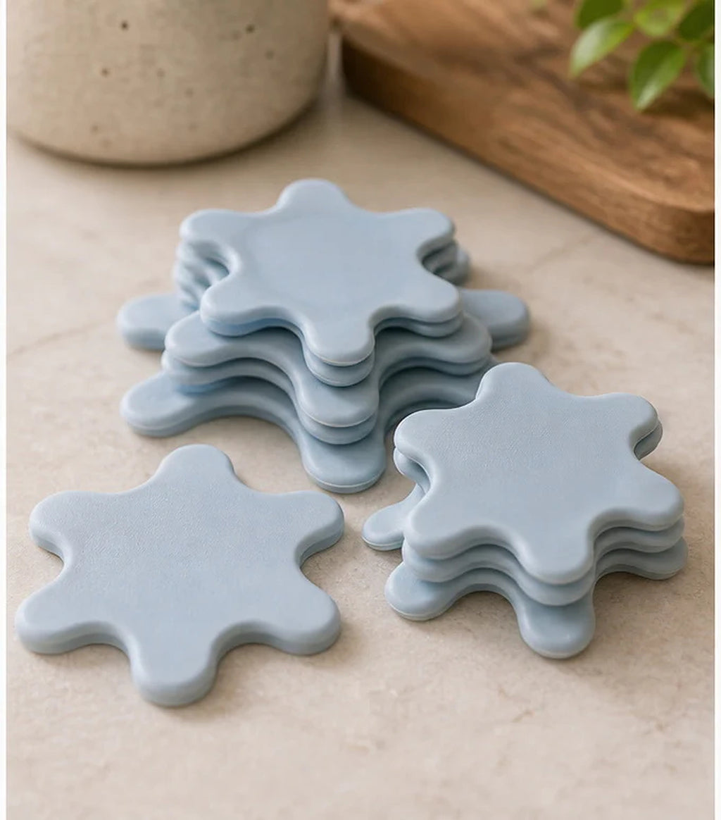 Cozy Haven Blue Silicone Can Lid Covers - 6 Piece Set lifestyle image 2
