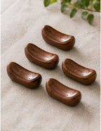 Cozy Haven Brown Ceramic Chopstick Rests - 5 Piece Set styled home view 1