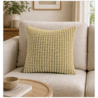 Cozy Haven Bubble Texture Throw Pillow Cover - Khaki / 40 x 40 cm, Khaki / 45 x 45 cm, Khaki / 50 x 50 cm