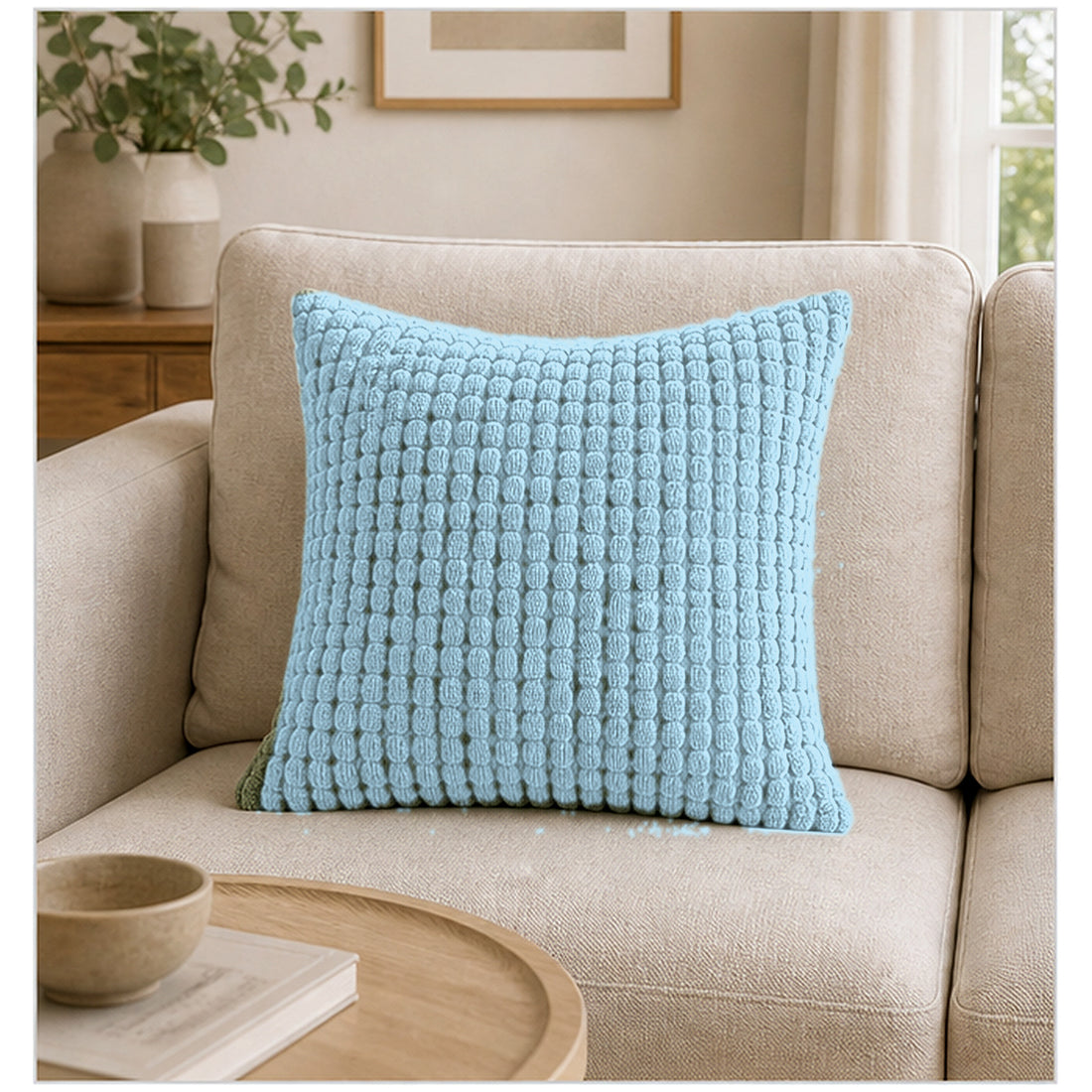 Bubble Texture Throw Pillow Cover