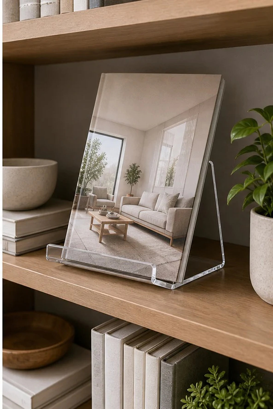 Clear Acrylic Book Stand - Large