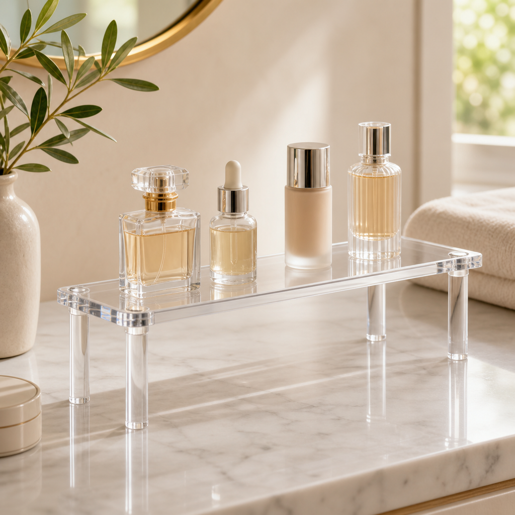 Cozy Haven Clear Acrylic Display Shelf - 1 Tier - 30 x 8 cm