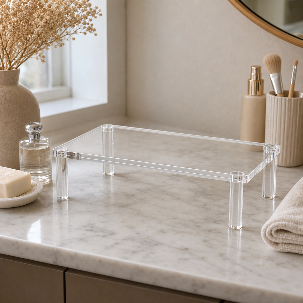 Cozy Haven Clear Acrylic Display Shelf - 1 Tier - 30 x 10 cm