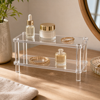 Cozy Haven Clear Acrylic Display Shelf - 2 Tier - 20 x 8 cm
