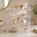 Cozy Haven Clear Acrylic Display Shelf - 4 Tier - 30 x 10 cm