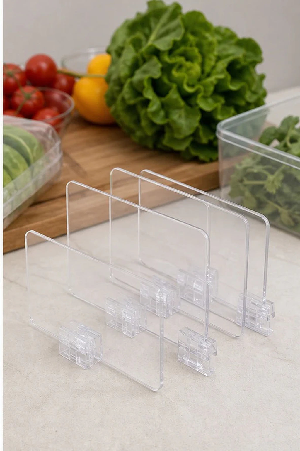 Cozy Haven Clear Fridge Organizer Dividers - 8 Piece Set lifestyle image 3