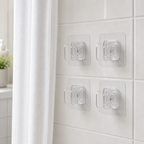 Cozy Haven Clear Shower Curtain Side Clips - 4 piece set