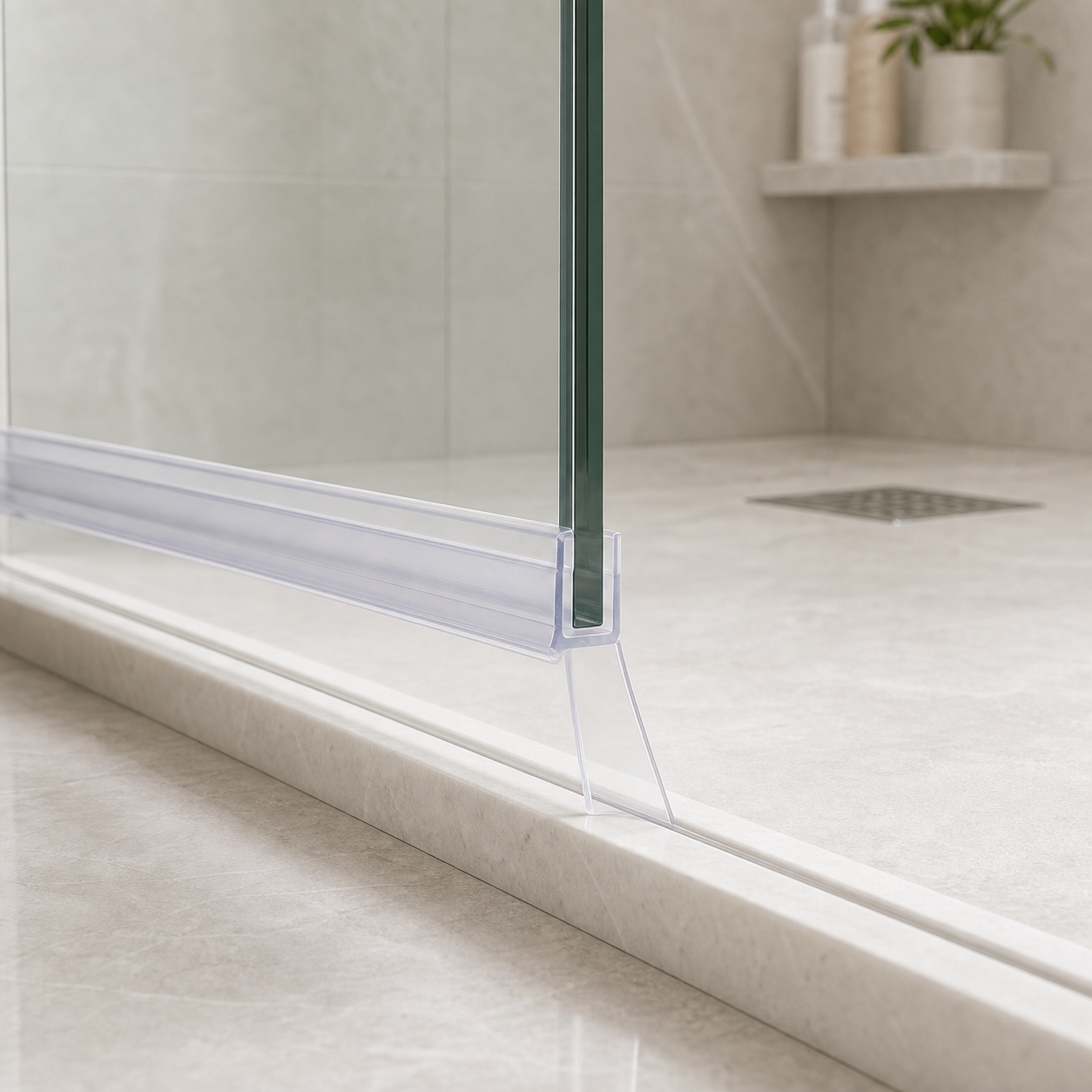Cozy Haven Clear Shower Screen Seal Strip - 18 mm Gap