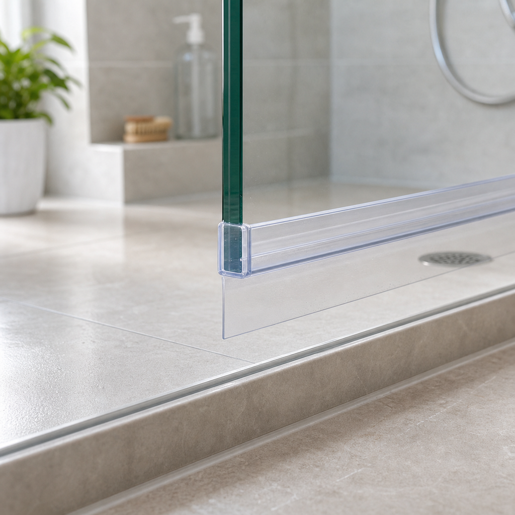 Cozy Haven Clear Shower Screen Seal Strip - 20 mm Gap