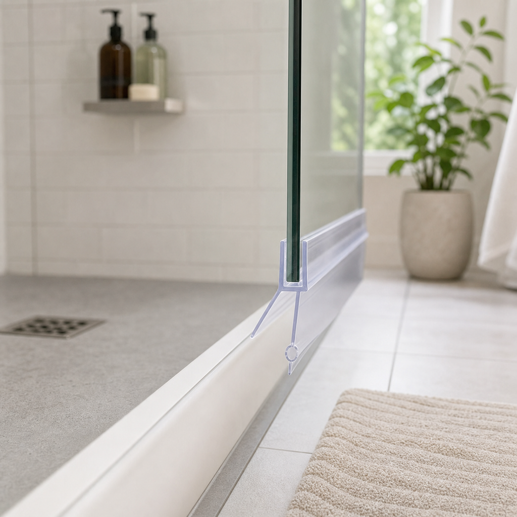 Cozy Haven Clear Shower Screen Seal Strip - 23 mm Gap