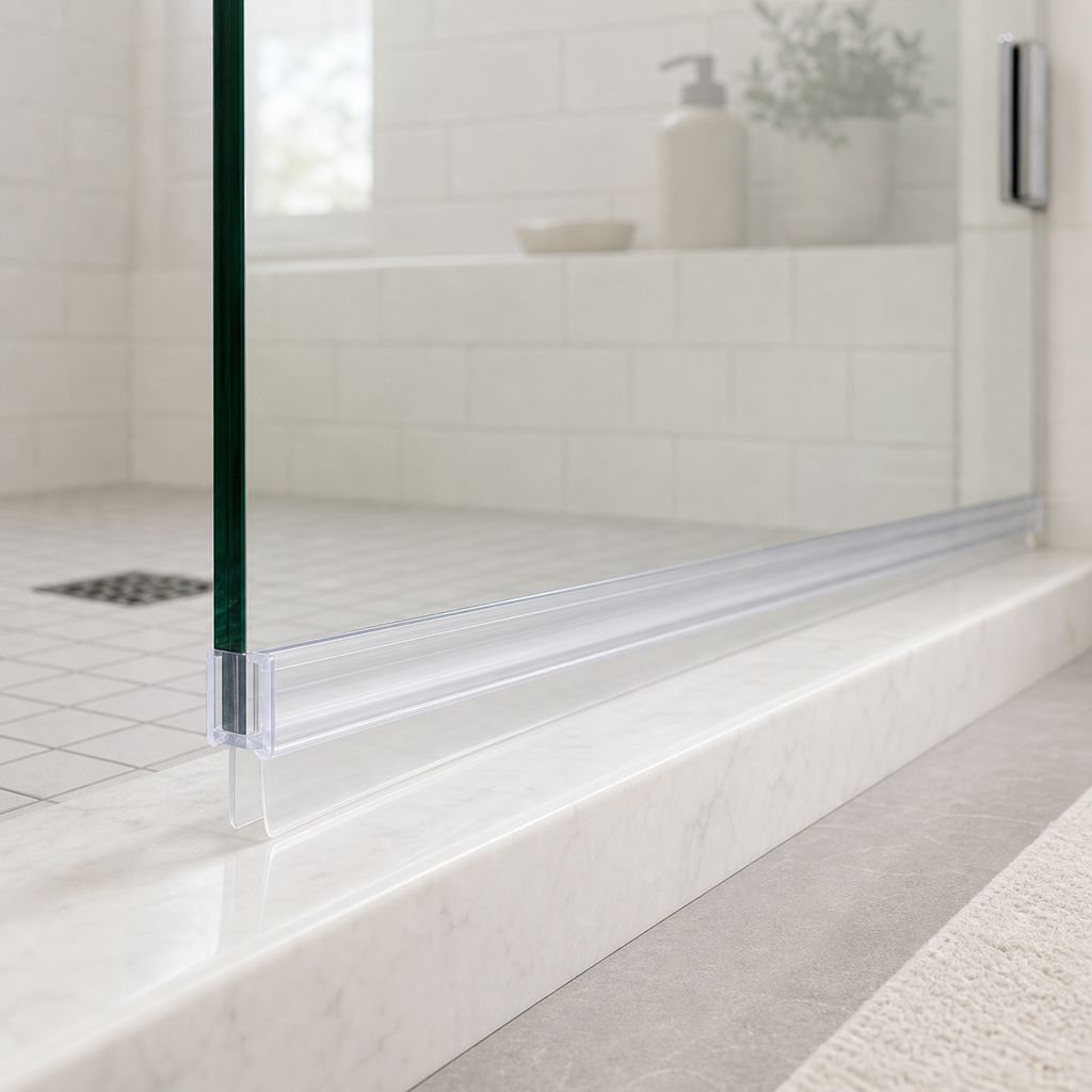 Cozy Haven Clear Shower Screen Seal Strip - 10 mm Gap