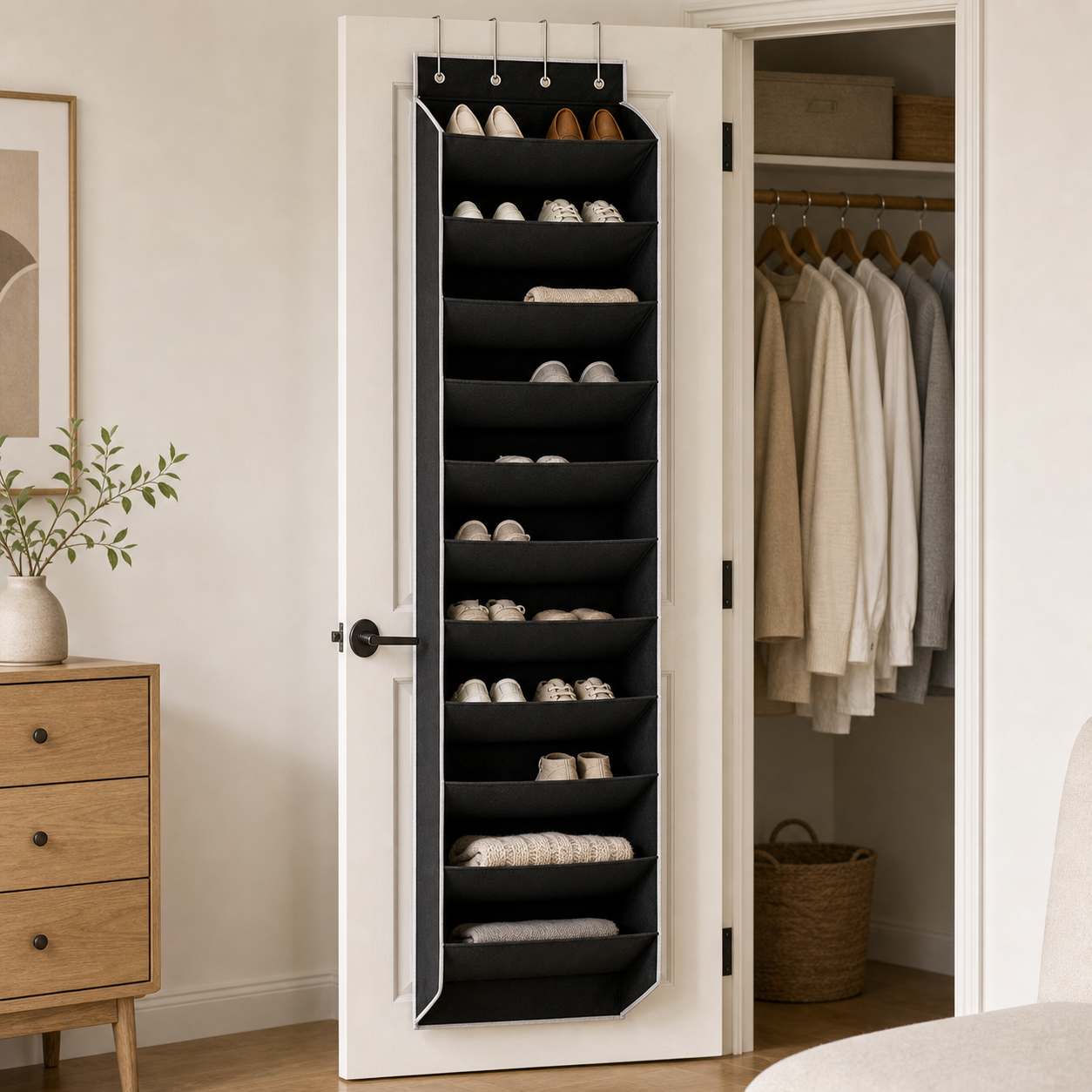 Cozy Haven Over-Door Closet Pocket Organizer