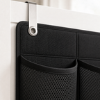 Cozy Haven Over-Door Closet Pocket Organizer — Black — detail view