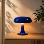 Cozy Haven Dimmable LED Mushroom Table Lamp — Blue — variant-blue view